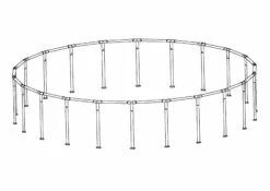 26' X 52" Coleman Power Steel Pool Frame