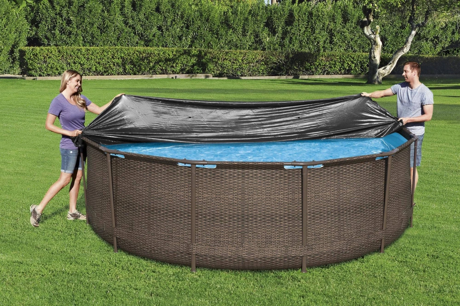 Flowclear 12' Pool Cover - Image 6