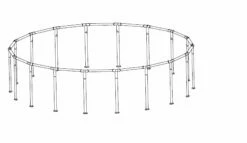 Half Frame For 18' Power Steel Pools