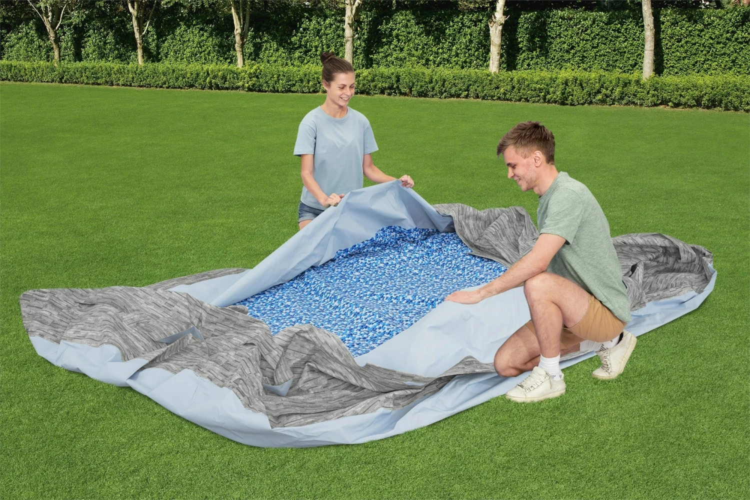 Pool Liner For 16' X 10' X 42" Coleman Power Steel Oval Pool