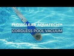Flowclear AquaTech Silver Cordless Spa And Pool Vacuum